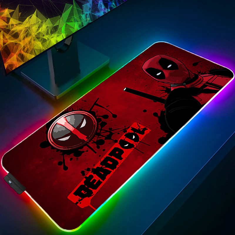 Pc Gaming Setup - LED tapis de souris jeu rétro-éclairage