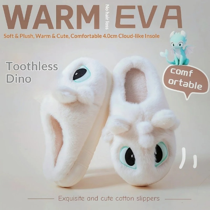 Pc Gaming Dragon - Pantoufles d'hiver mignonnes Toothless, inspirées de