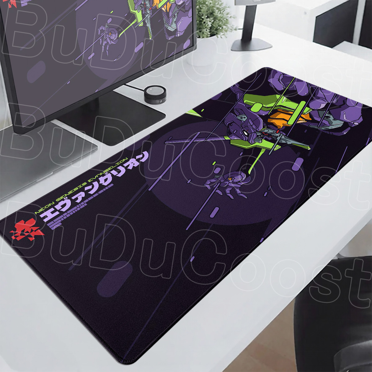 Pc Gaming Evangelion - Tapis de souris Anime E-Evangelions 1000x500mm,
