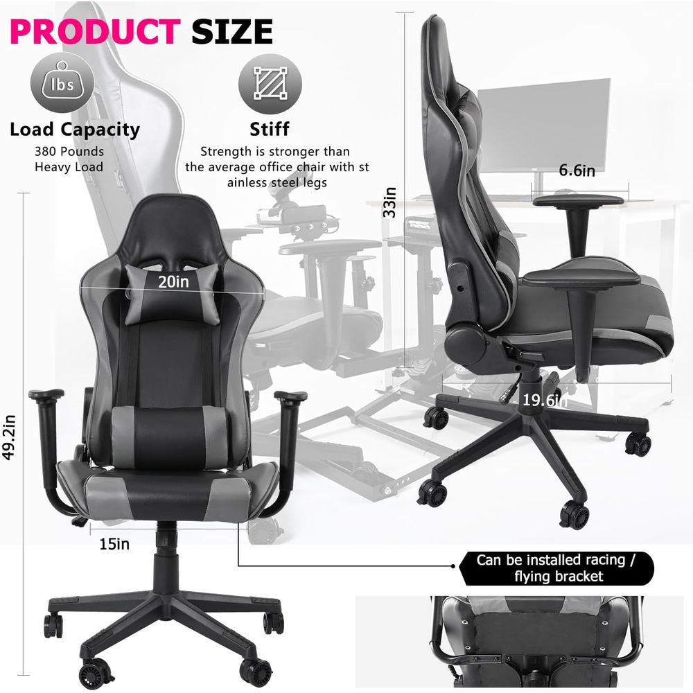 Chaise de jeu inclinable à dos - Gaming Chair avis et prix