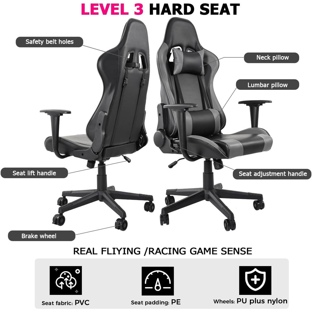 Chaise de jeu inclinable à dos - Gaming Chair avis et prix