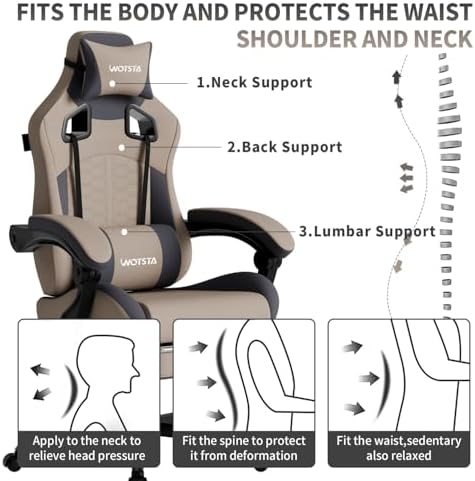 Chaise de jeu avec massage, ch - Gaming Chair avis et prix