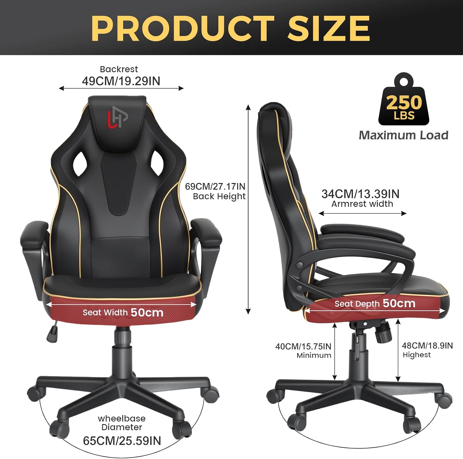Chaise de jeu ergonomique avec - Gaming Chair avis et prix