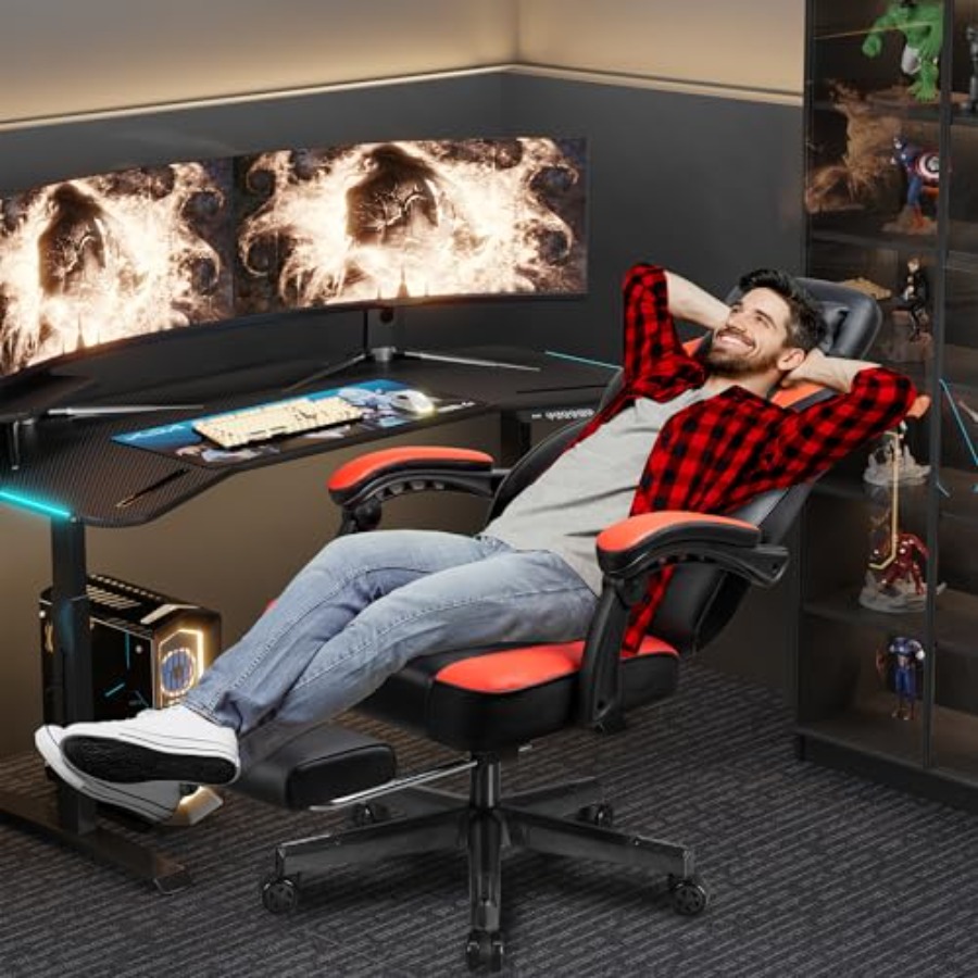 Chaise de jeu avec repose-pied - Gaming Chair avis et prix